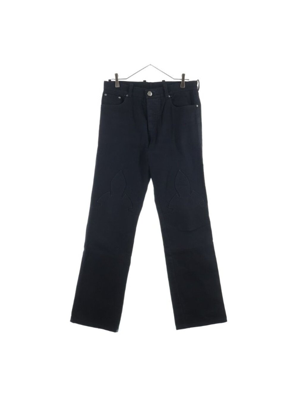 Chrome Hearts Vintage Cross Ball Button Flarenie Denim Pants Black